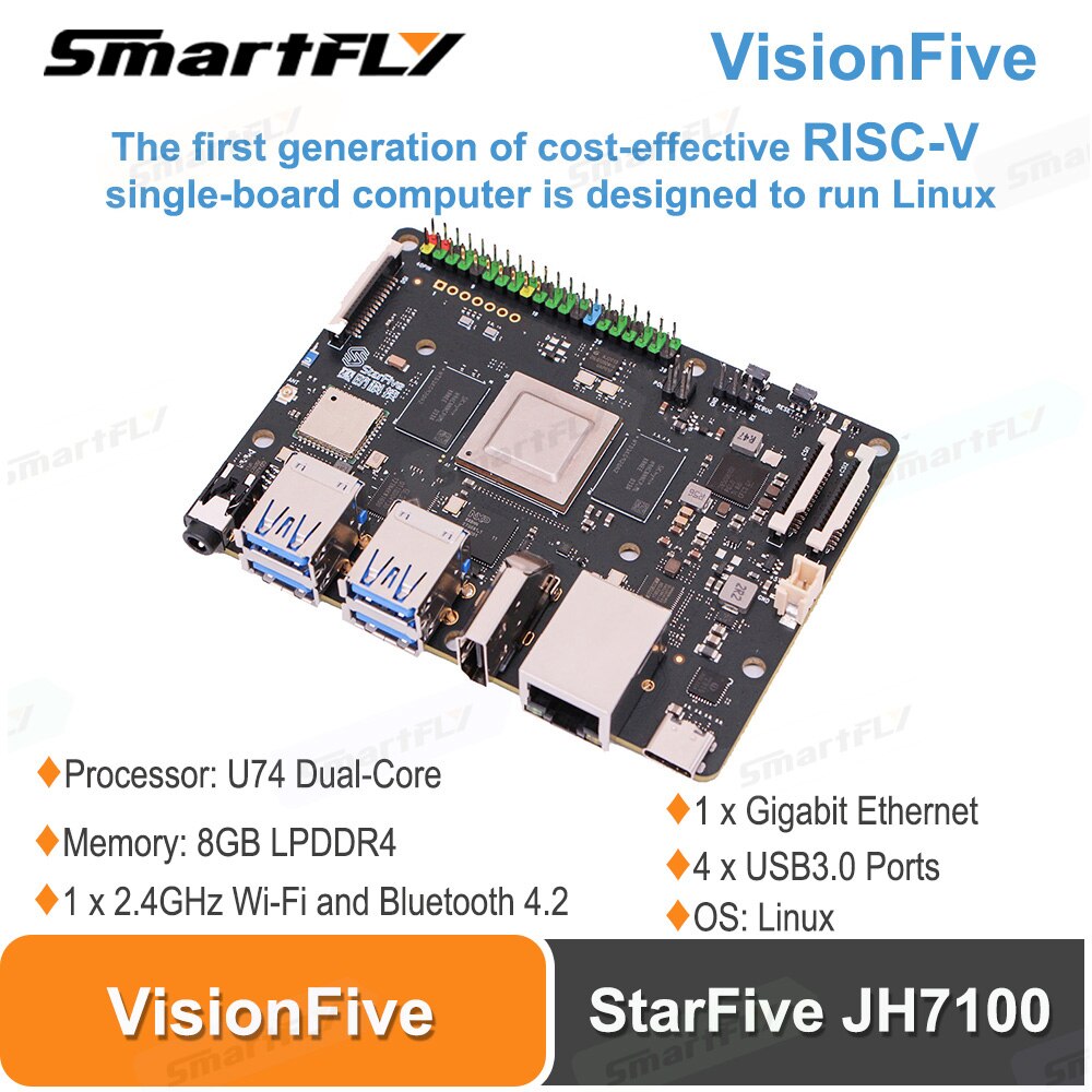 StarFive VisionFive 8GB ̱  ǻ, RISC-V ..